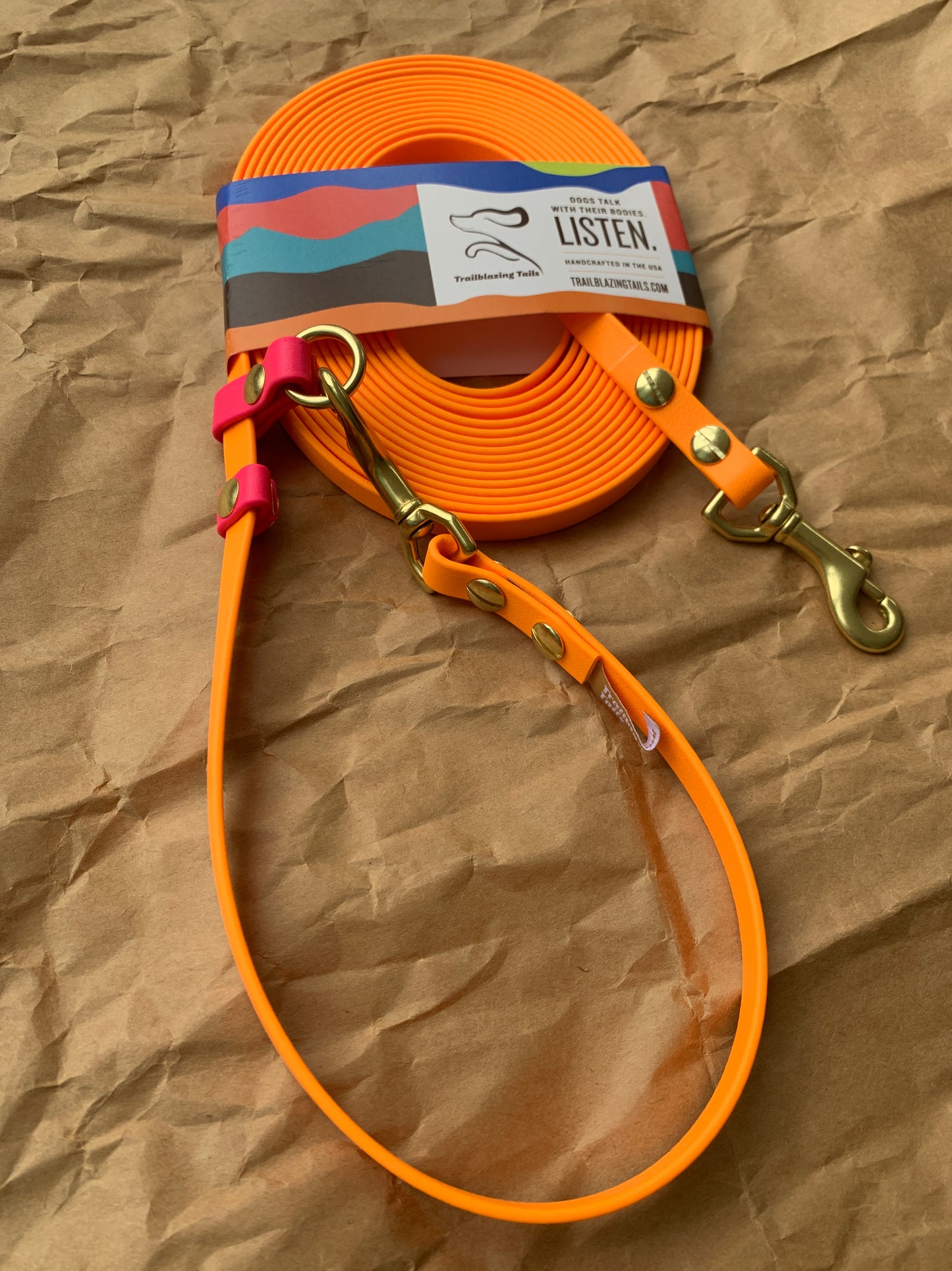 Trailblazing Tails: The Shadow Long Line with SLIDE TAB HANDLE (1/2 inch/The Big Dog)