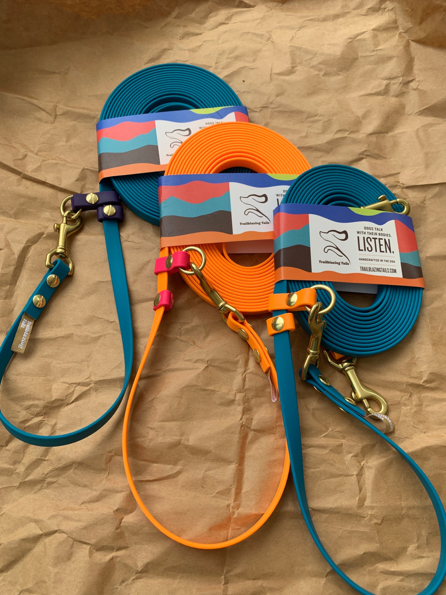 Trailblazing Tails: The Shadow Long Line with SLIDE TAB HANDLE (1/2 inch/The Big Dog)