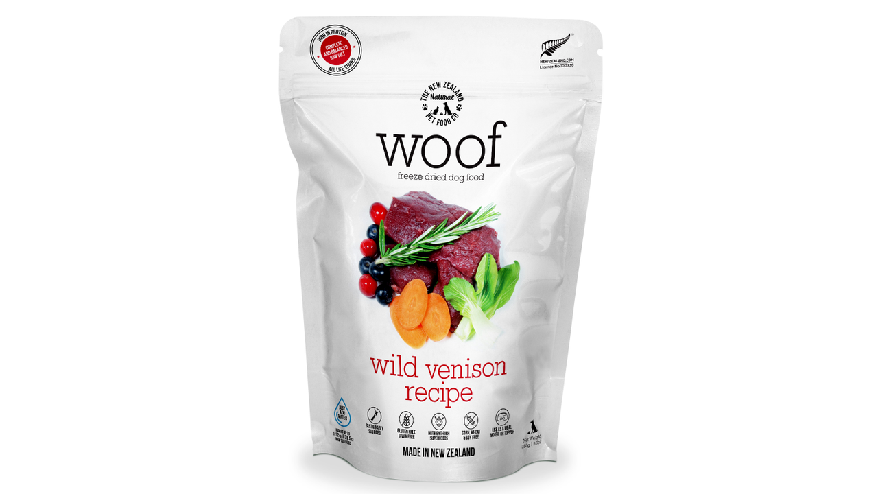New Zealand Woof: Wild Venison Freeze Dried Food by Your Whole Dog.