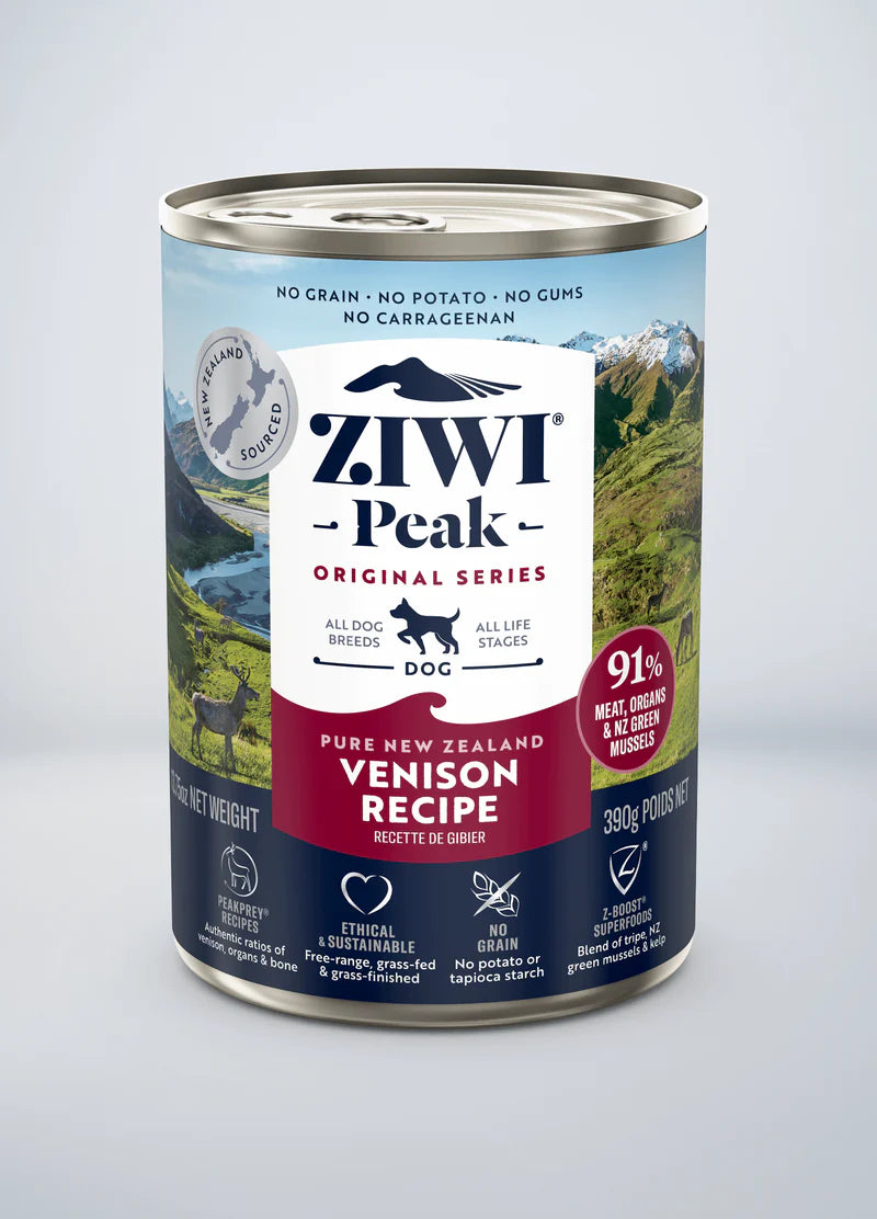 ZIWI Peak Canned Venison Recipe for Dogs