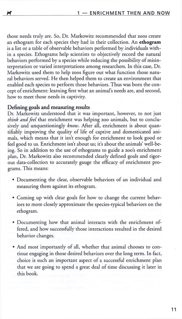 A page with an image of Your Whole Dog's book, "Canine Enrichment for the Real World: Making It a Part of Your Dog's Daily Life", featuring Canine Enrichment.