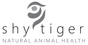 Shy Tiger Soothe + Calm DAY Spray (100mL) by Your Whole Dog, featuring a stylized abstract animal design in its logo, infused with the essence of Tasmanian lavender oil to promote dog calming and emotional balancing.