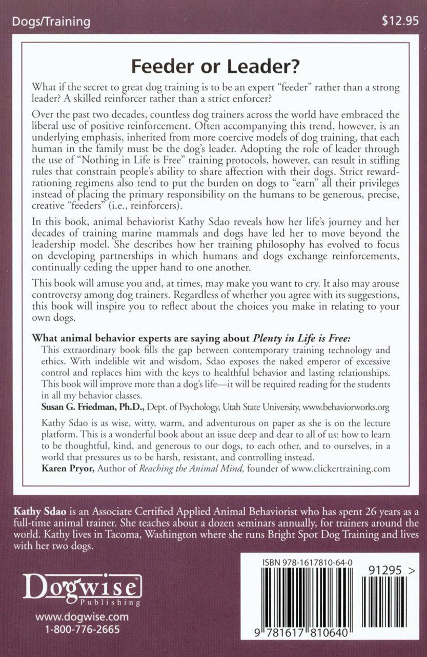 Book: Plenty in Life is Free: Reflections on Dogs, Training and Finding Grace