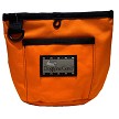 SALE: Your Whole Dog Doggone Good Trek-n-Train Treat Pouch - an orange fabric bag with a front pocket, black trim, and a clip at the top, perfect for on-the-go training sessions or storing treats.