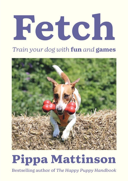 Book cover of 'Fetch' by Pippa Mattinson featuring a dog with a toy.