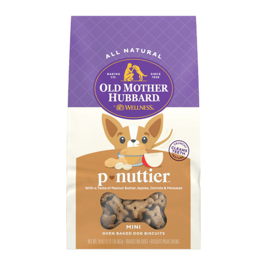 Package of Clearance: Old Mother Hubbard Dog Treat Biscuits (P'Nuttier) with peanut butter flavor by Your Whole Dog.