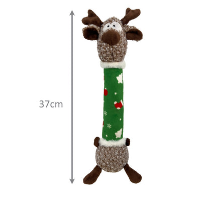 A CLEARANCE: KONG Holiday Shakers Dog Toy with a reindeer pattern by Your Whole Dog.