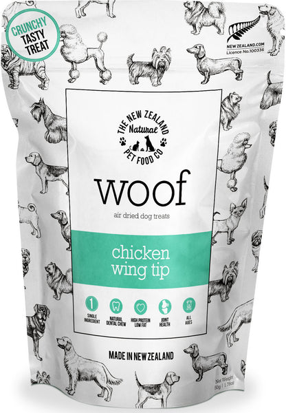 Woof: Chicken Wing Tip Treats (50g)