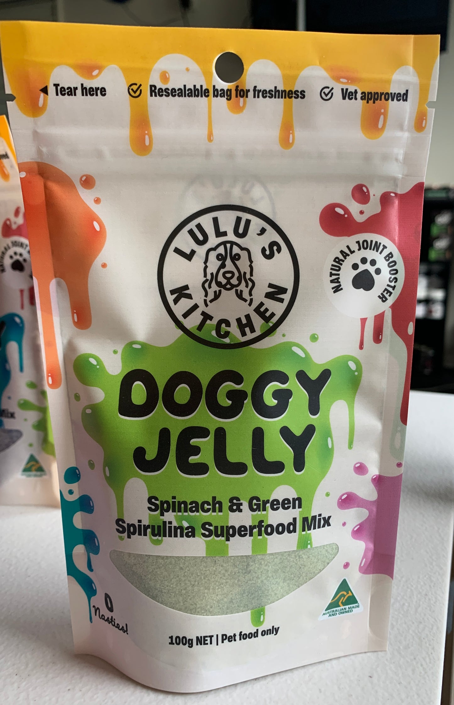 Your Whole Dog's Lulu's Kitchen: Doggy Jelly - Spinach & Green Spirulina.