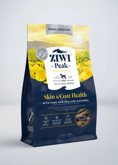 Your Whole Dog ZIWI Peak Freeze-Dried Raw Skin & Coat Health dry dog food.