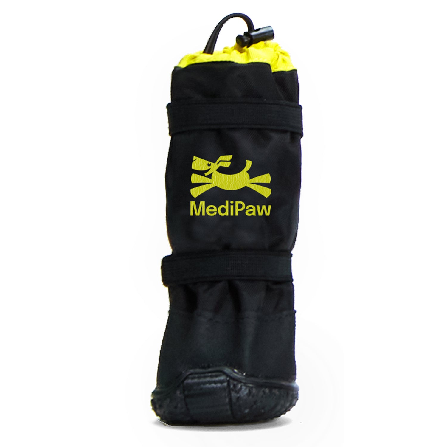 Your Whole Dog's MediPaw Rugged X-Boot - black/yellow MediPaw dog boots in Australia.