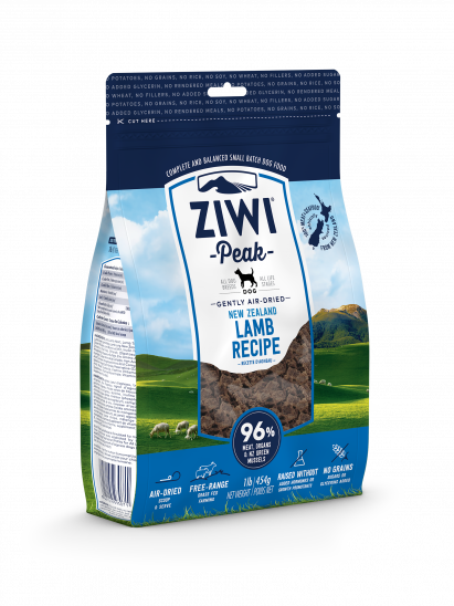 Your Whole Dog's ZIWI Peak Air-Dried Lamb Recipe for Dogs is ideal for food sensitivities.